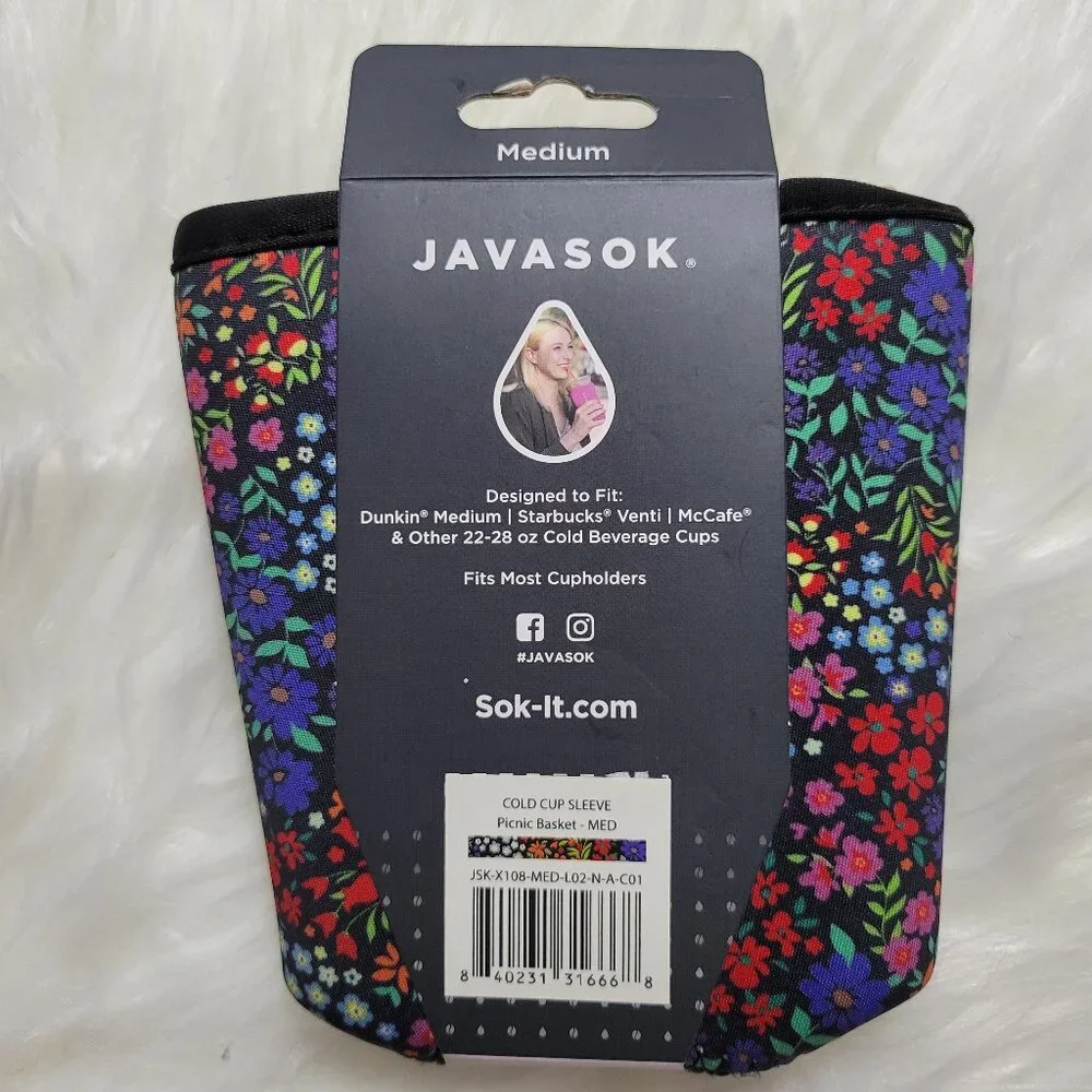 Java Sok Floral Drink Sleeve